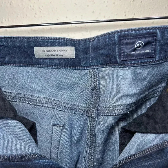 AG Adriano Goldschmied The Farrah Size 32R High Rise Skinny Jean Date Night - Picture 8 of 13
